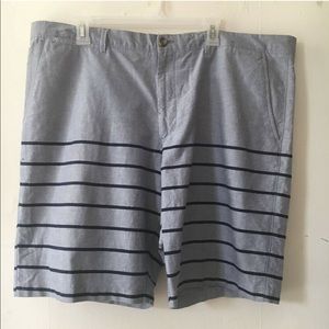 Merona Men’s Short Cargo Light Blue Striped Size 42